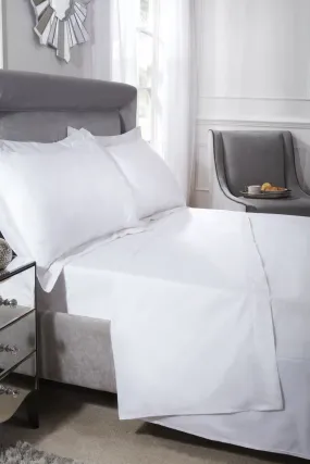 400 Thread Count Cotton - Flat Sheet in White