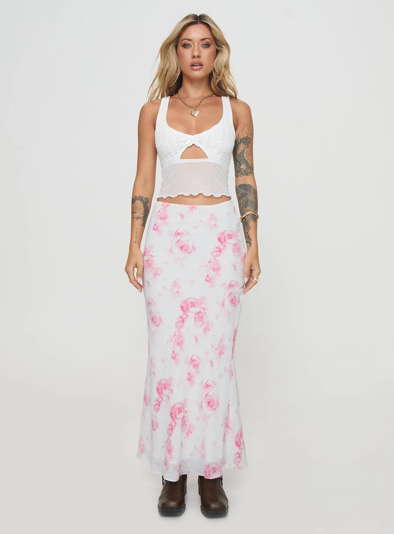 Agave Maxi Skirt Floral