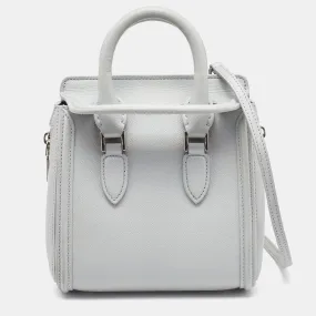 ALEXANDER MCQUEEN Grey Leather Mini Heroine Bag