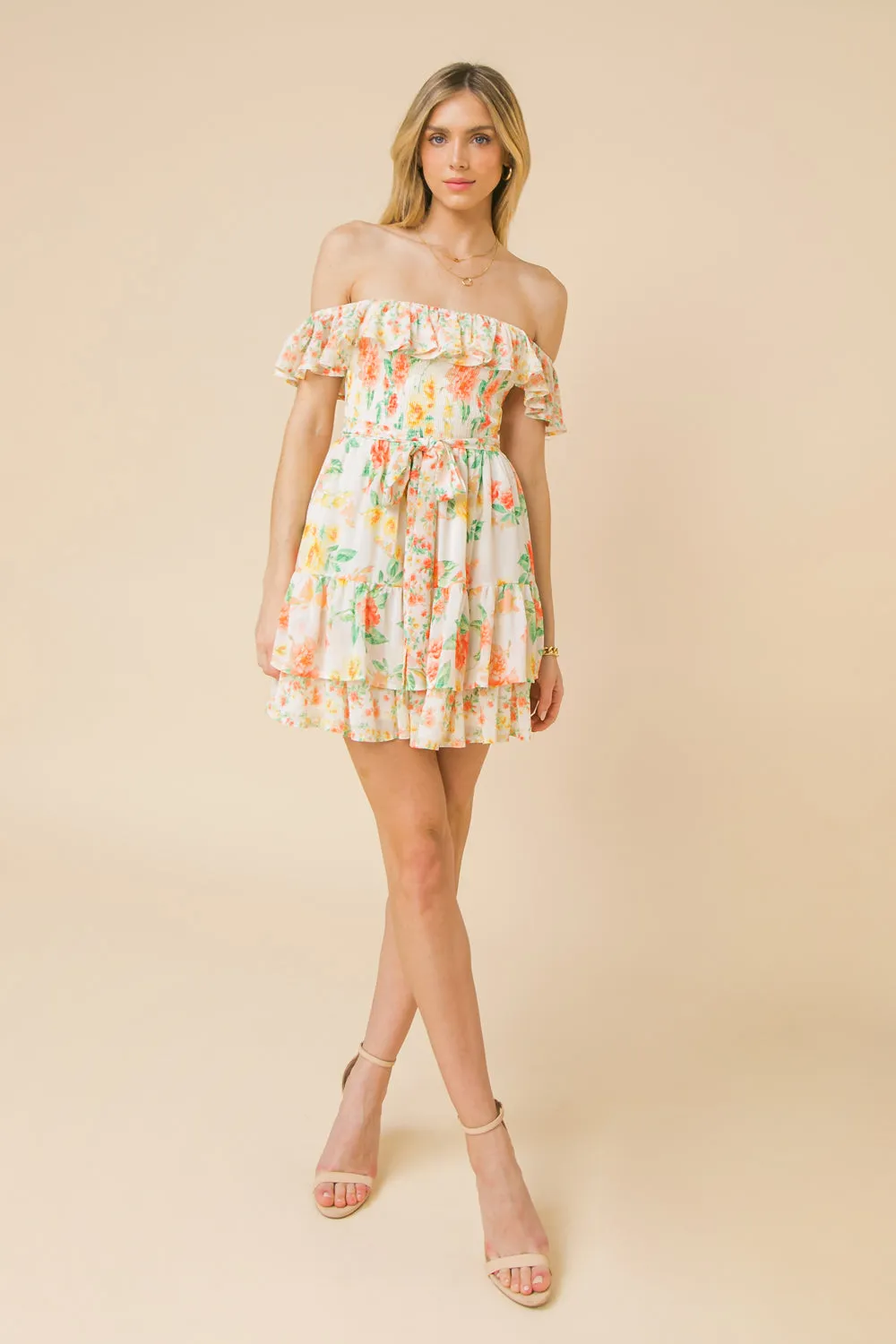 BASICALLY CUTE WOVEN MINI DRESS