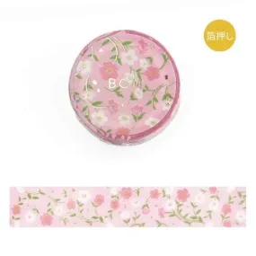 BGM Foil Stamping Masking Tape: Flower Pattern - Sakura