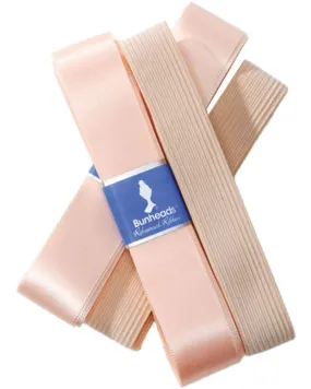 Capezio Bunheads Rehearsal Pointe Shoe Ribbon & Elastic Pack - BH315LPP - Light Pink