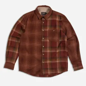 CENTENNIAL ANNIVERSARY PLAID SHIRT - RED MIX MULTI OMBRE