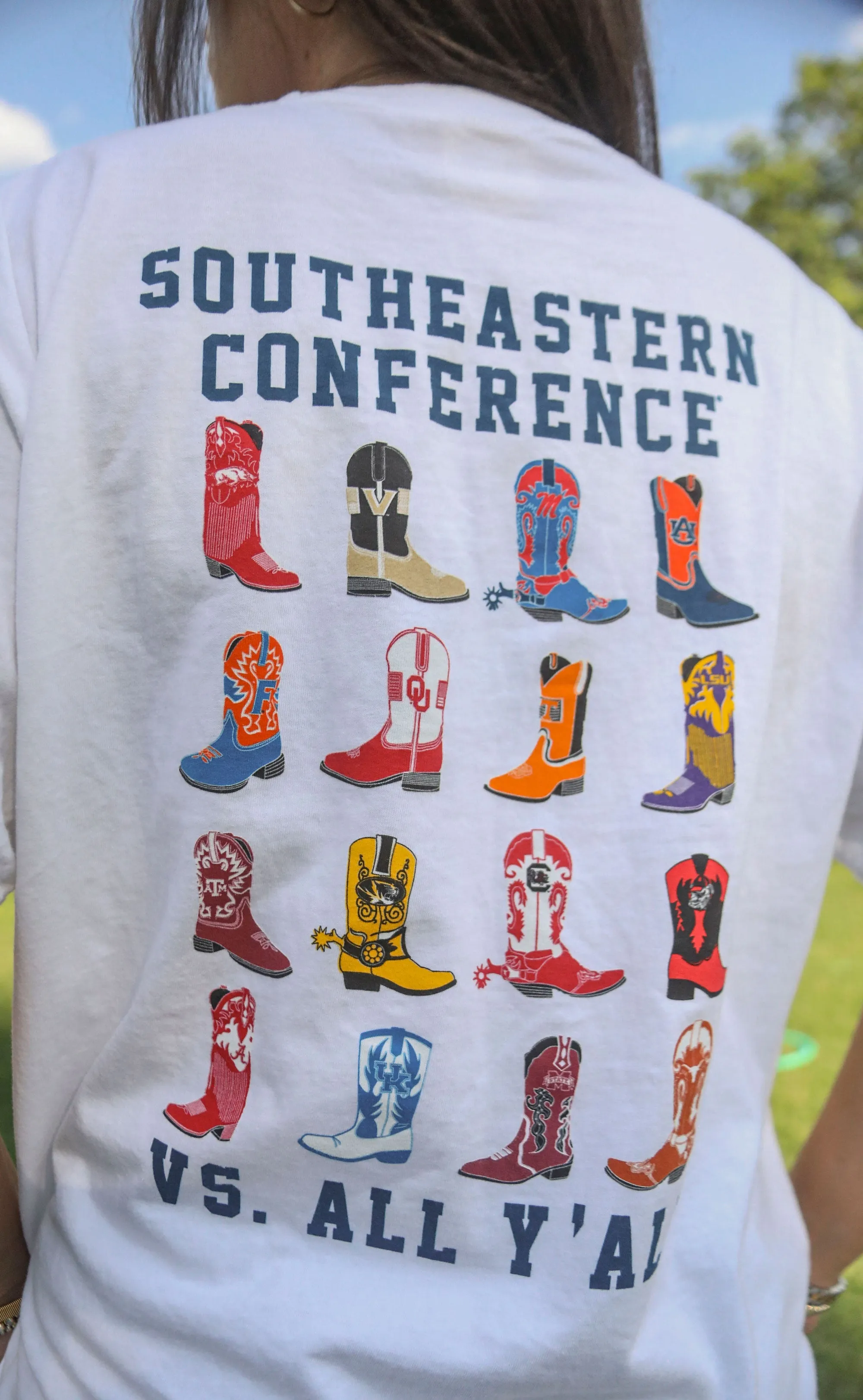 charlie southern: sec boots t shirt