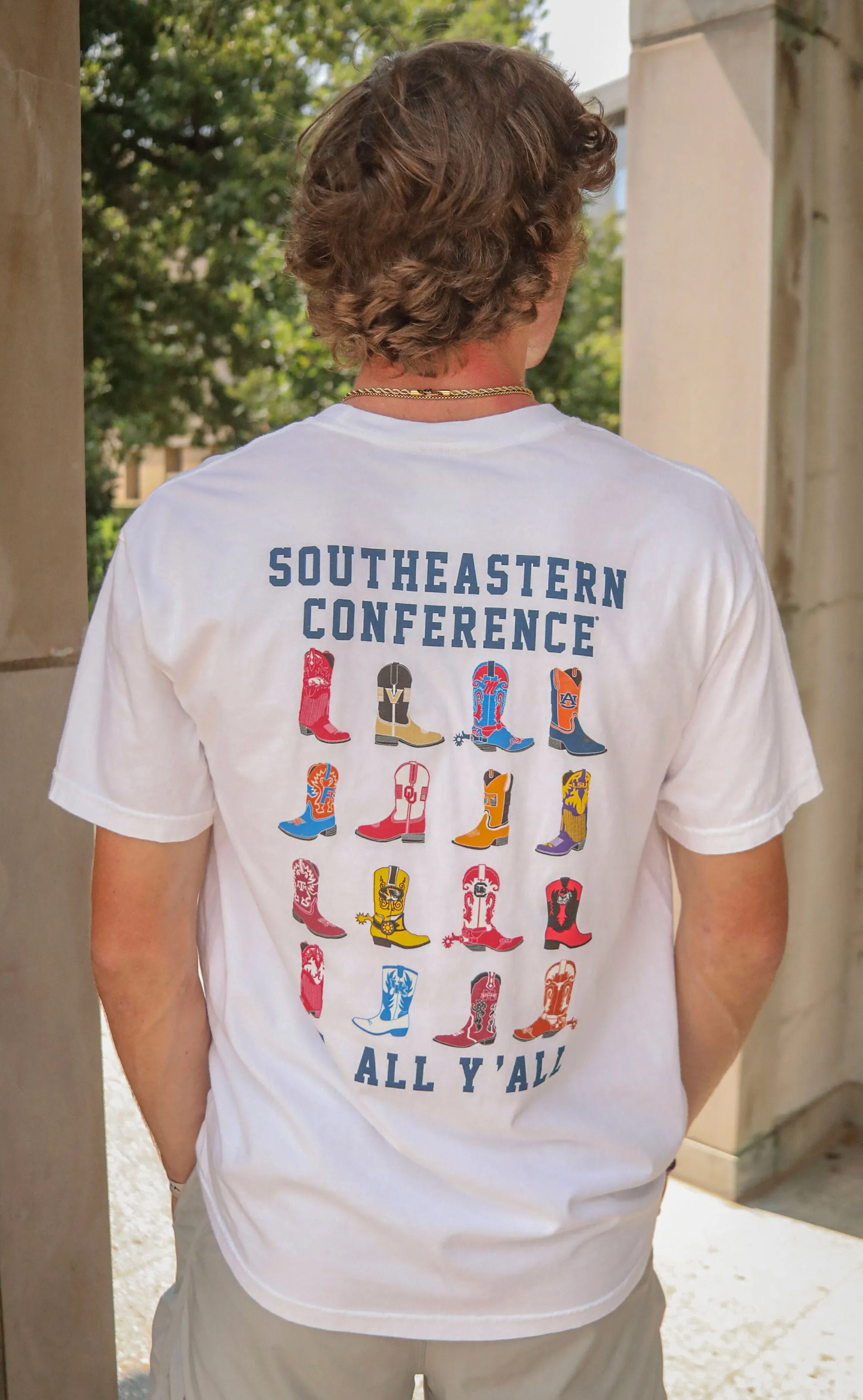 charlie southern: sec boots t shirt