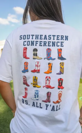 charlie southern: sec boots t shirt