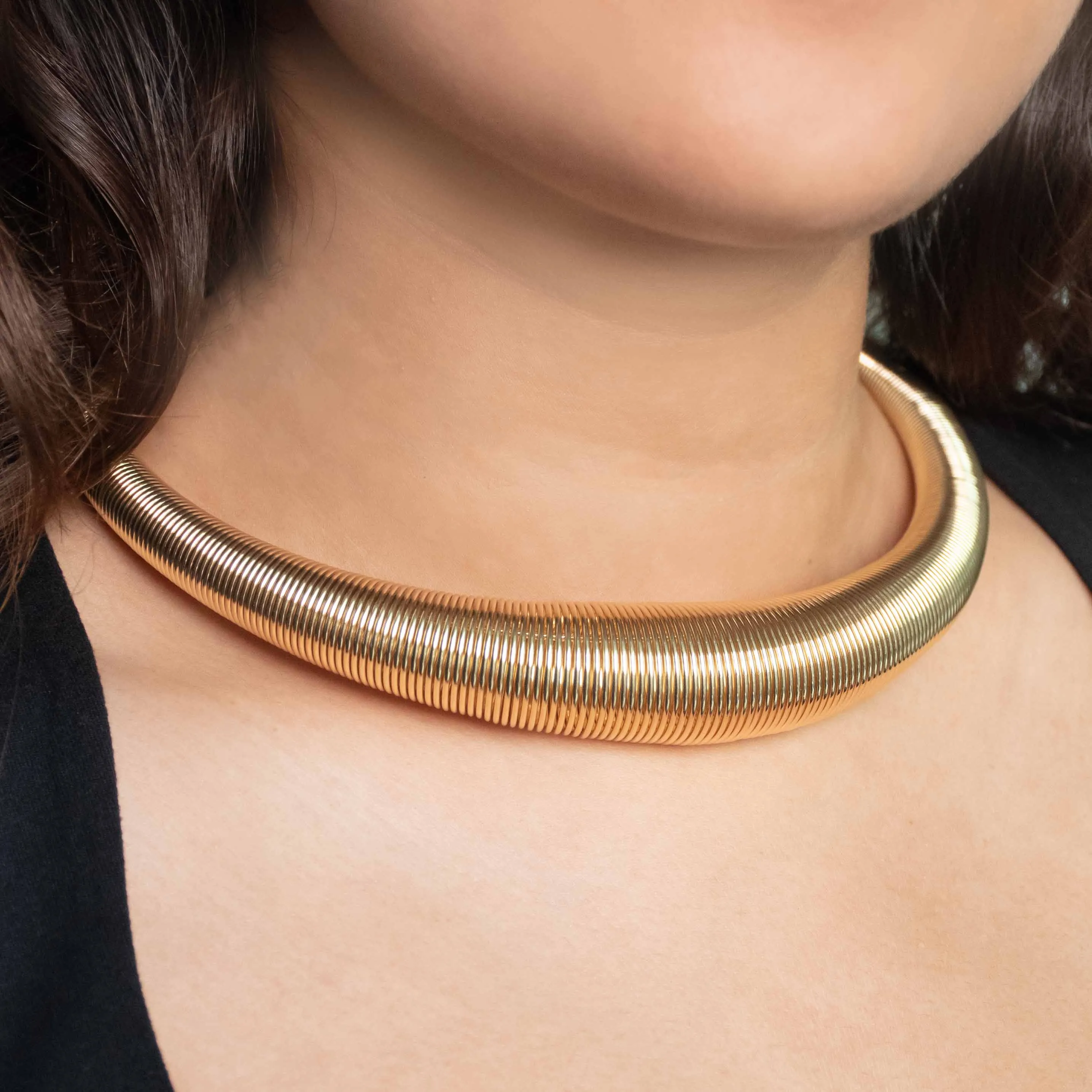 Chunky Mesh Choker Necklace