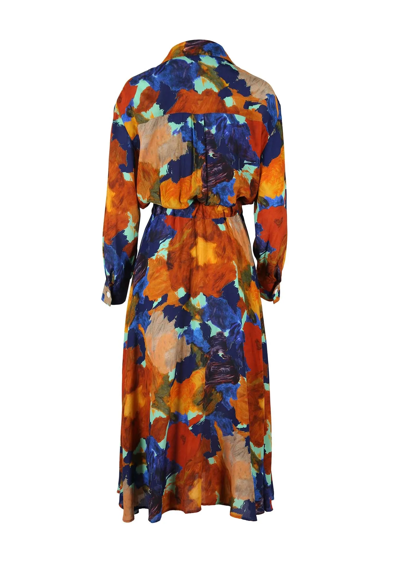 Fiorella Parisian Midi Wrap Dress Earth in Viscose