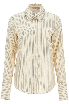 GOLDEN GOOSE long-sleeved shirt with crystals