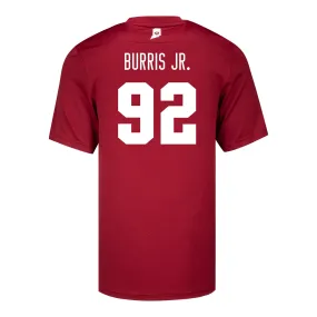 Indiana Hoosiers Adidas #92 Marcus Burris Crimson Student Athlete Football Jersey