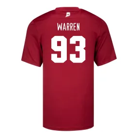 Indiana Hoosiers Adidas #93 Quinn Warren Crimson Student Athlete Football Jersey