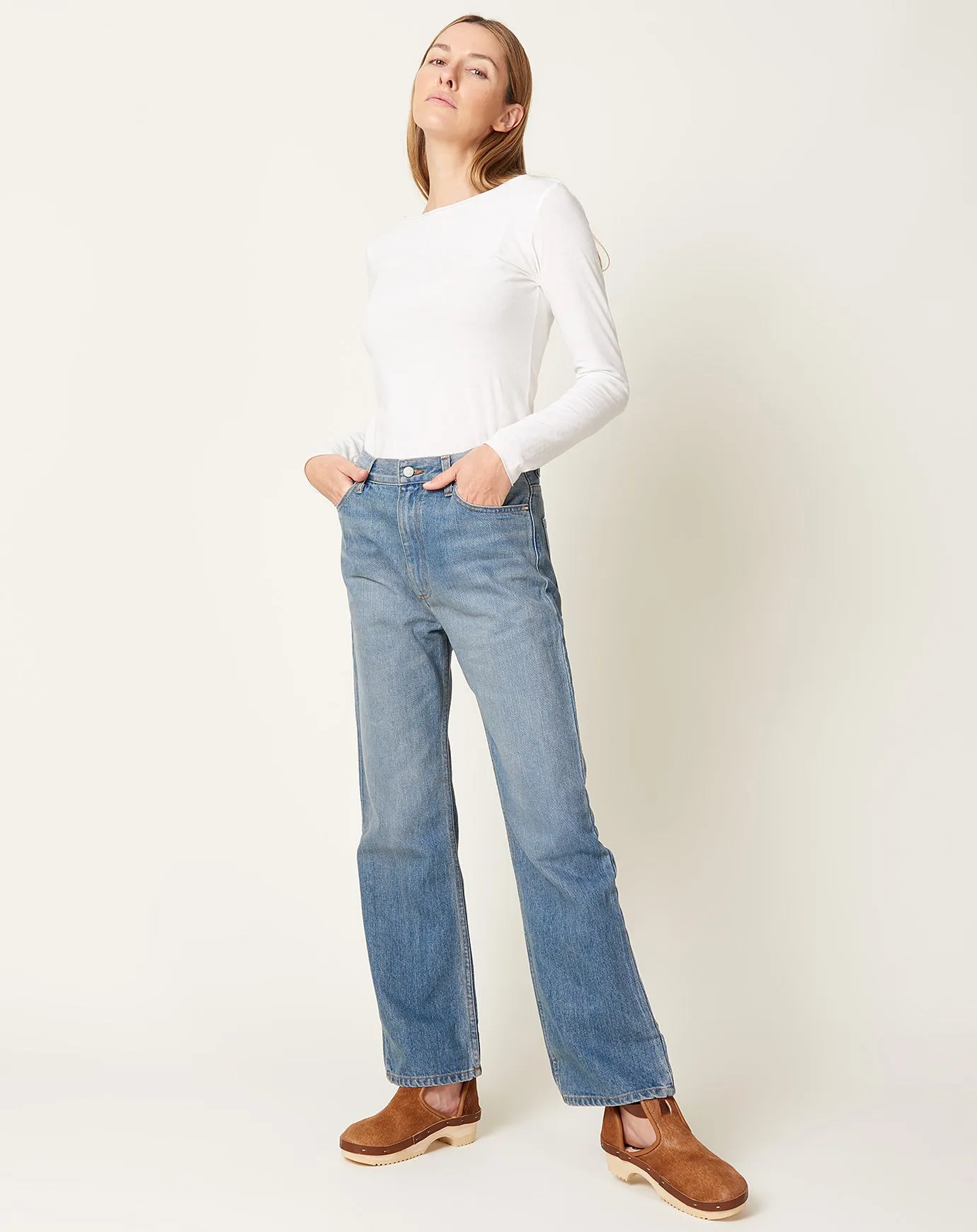 Joni Jean in Washed 70s Denim