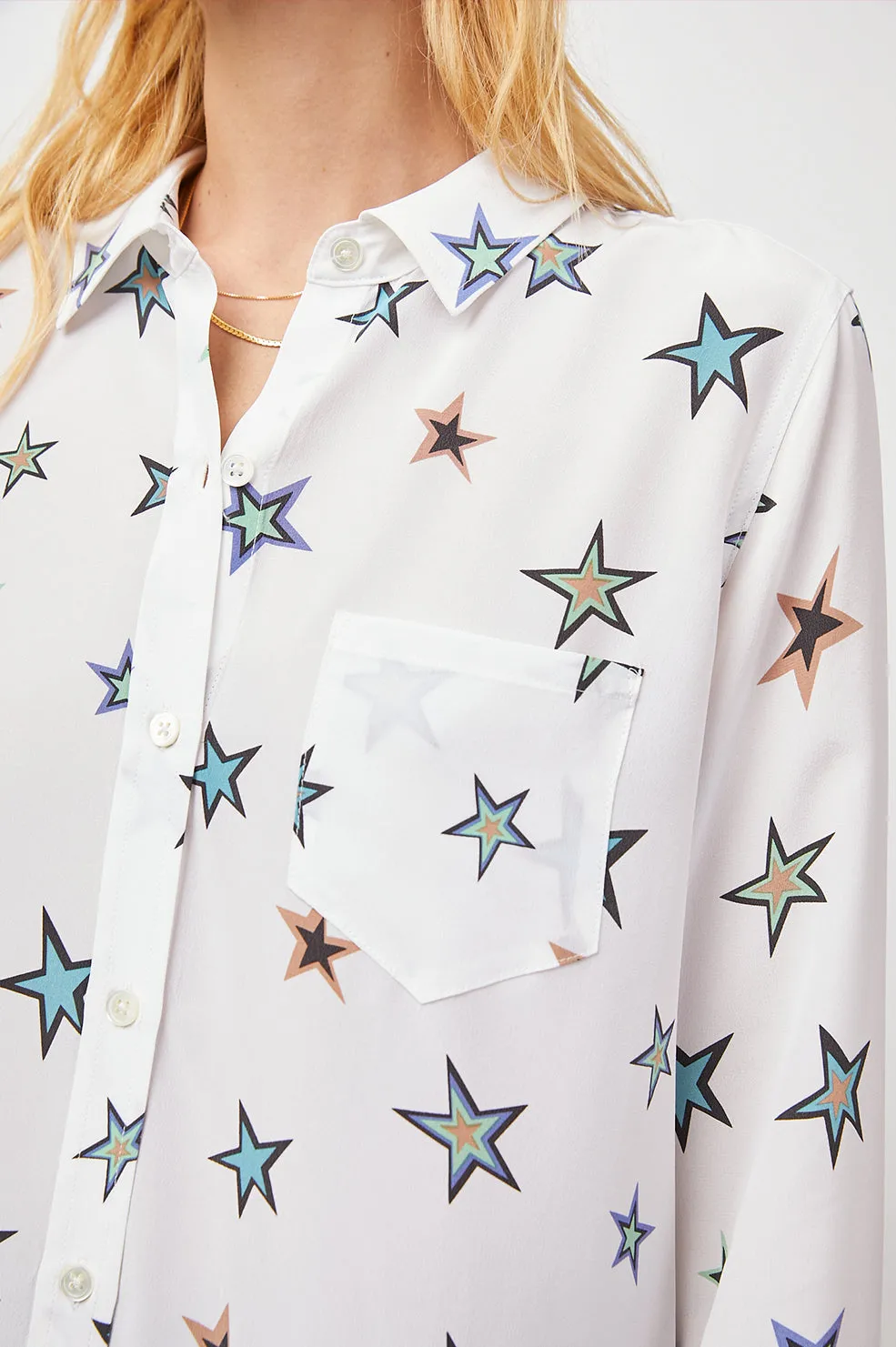 KATE SHIRT - IVORY COSMIC STARS