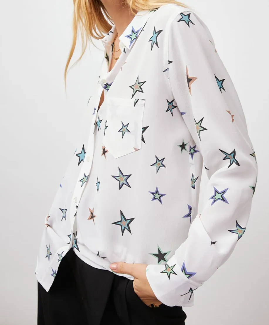 KATE SHIRT - IVORY COSMIC STARS