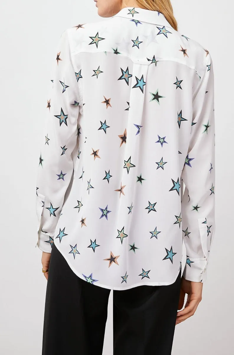 KATE SHIRT - IVORY COSMIC STARS