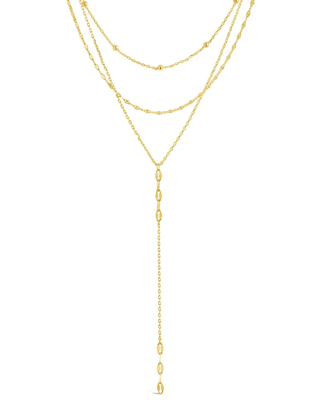 Natalia Layered Chain Drop Necklace