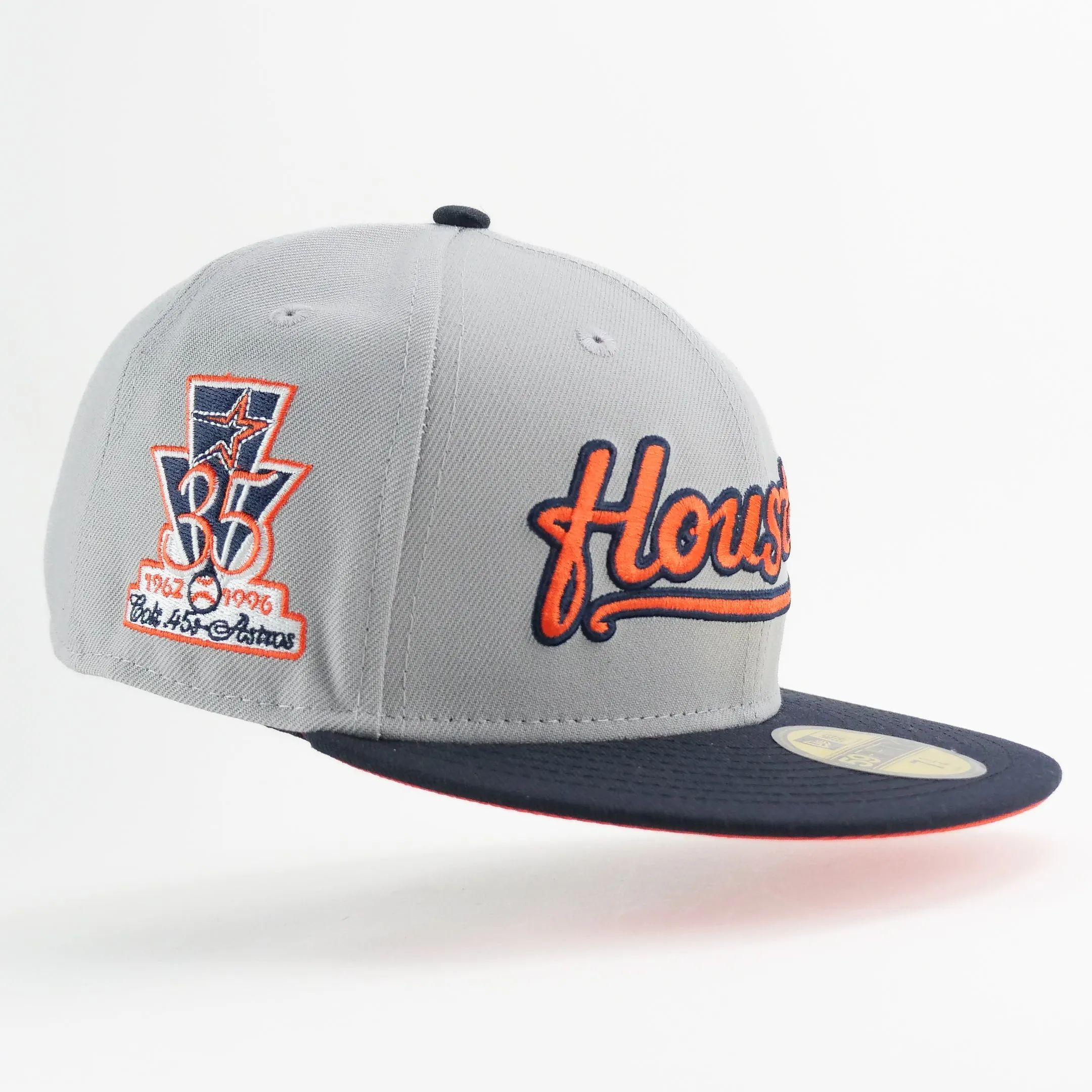 New Era Exclusive Custom Fitted Houston Astros Script 35 Years 1962-1996