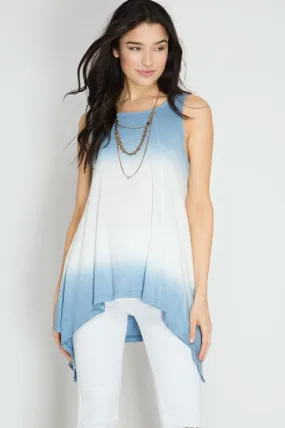 Ombre Dip Dye Tunic Top