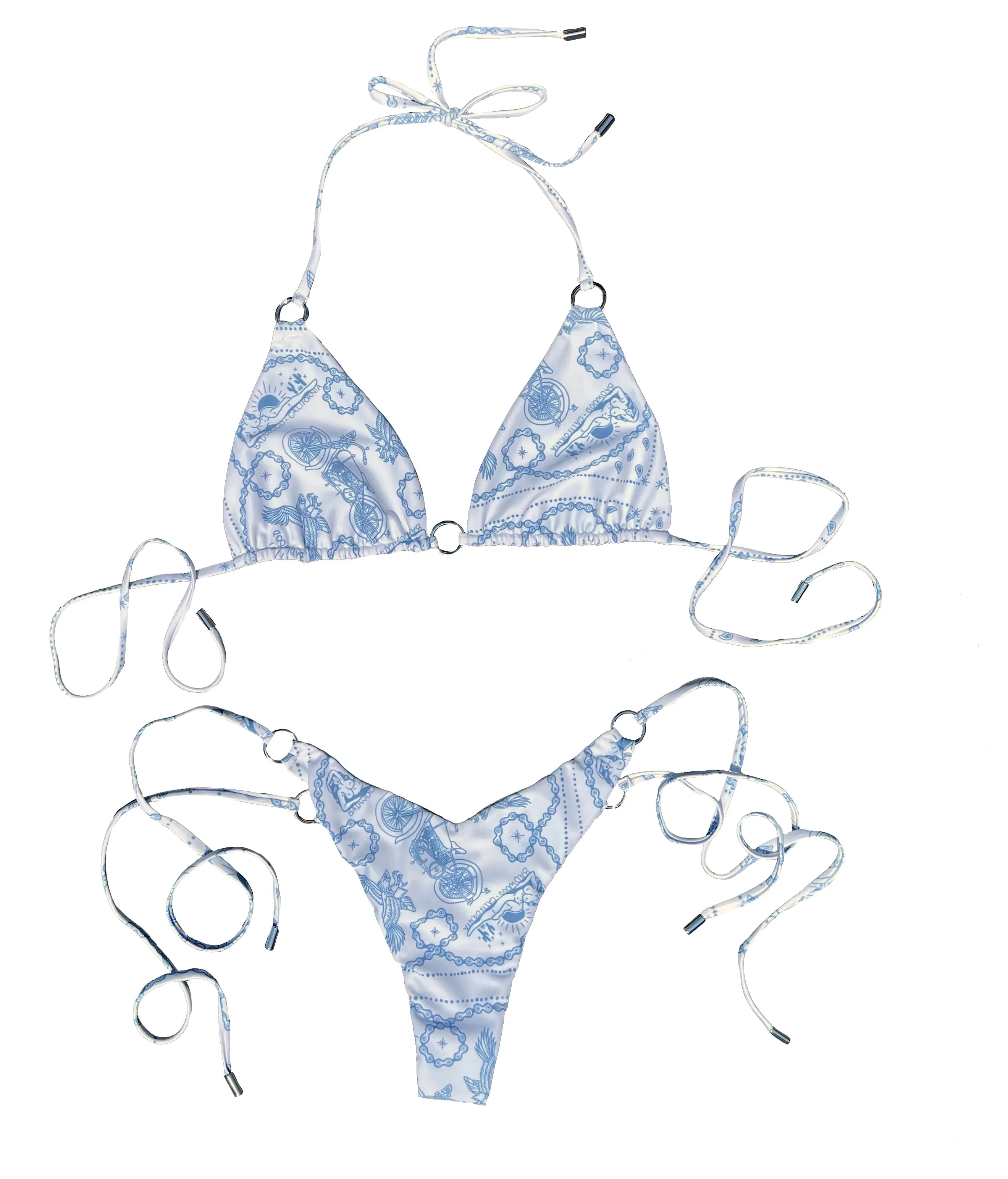 "CALIFORNIA" Bikini Top in SILVERSTRAND - 50% OFF