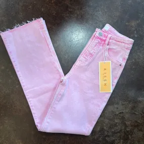 RISEN Acid Pink Straight Leg Denim