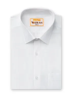 Silk Art White Shirts For Men